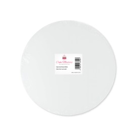 13709 Set of 3 Round 28 x 28 x 1 cm White Cardboard