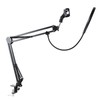 Boom Arm Microphone Adjustable Suspension Boom Rotatable Scissor Microphone Arm