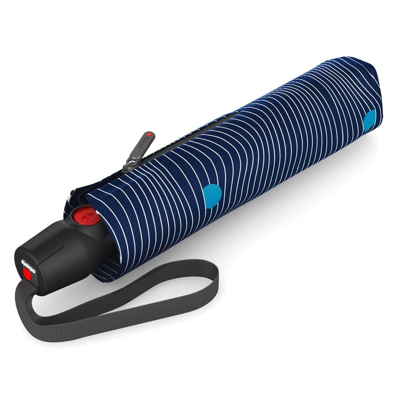 Knirps T200 Medium Duomatic Meditate Ecorepel Regenschirm Automatikschirm 953201, Farbe:Blue