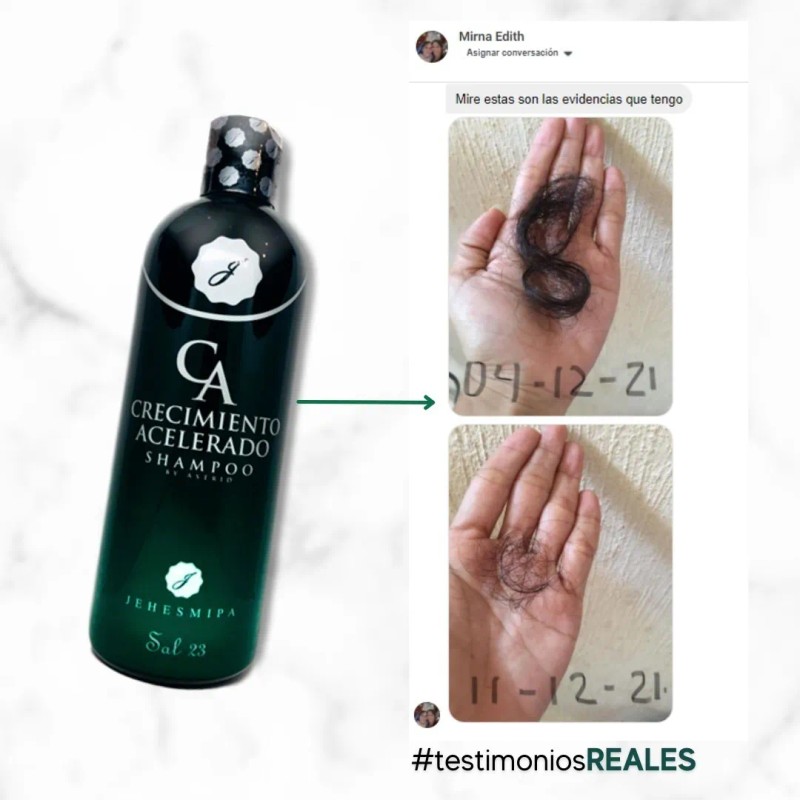 Shampoo Crecimiento Acelerado (2 Shampoo + 1 Mini)