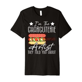 Charcuterie Board with Lid Board Making Cheese Charcuterie Premium T-Shirt