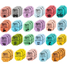 Wonder Wafers Car Air Freshener Wafers Variety Pack of 72 - Individually Wrapped Car Air Fresheners - 23 Scents Car Fresheners (72 Pack 23 Scents)