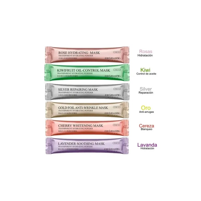 60 Mascarilla Hidroplastica Jelly Mask Spa Hidratación Full
