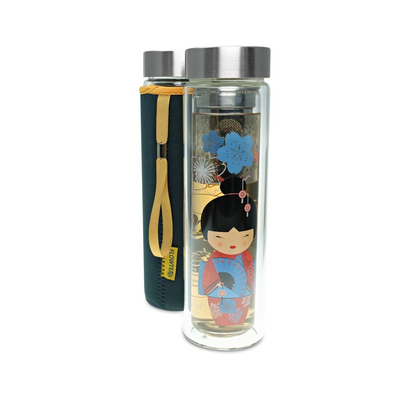 'Flowtea® Little Geisha Teapot Red Color, approx. 350 400ml Capacity