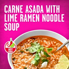 Tapatío Ramen Noodle Soup – Spicy Carne Asada with Lime Flavor, Instant Microwaveable Cup, 2.29 oz (65 g), 6-Pack