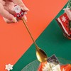 4Pcs Christmas Coffee Spoons Stainless Steel Christmas Coffee Spoon Creative
