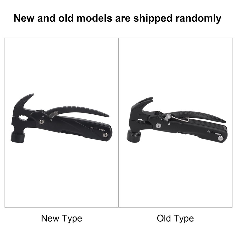 Hammer Multitool 9 in 1 Portable Mini Stainless Steel Survival