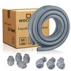 Wocloer Liquid-Tight Conduit - 3/4inch 25 Foot Flexible Non Metallic