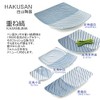 Hakusan Toki Counter Square Small Plate, Blue, Approx. 3.9 x