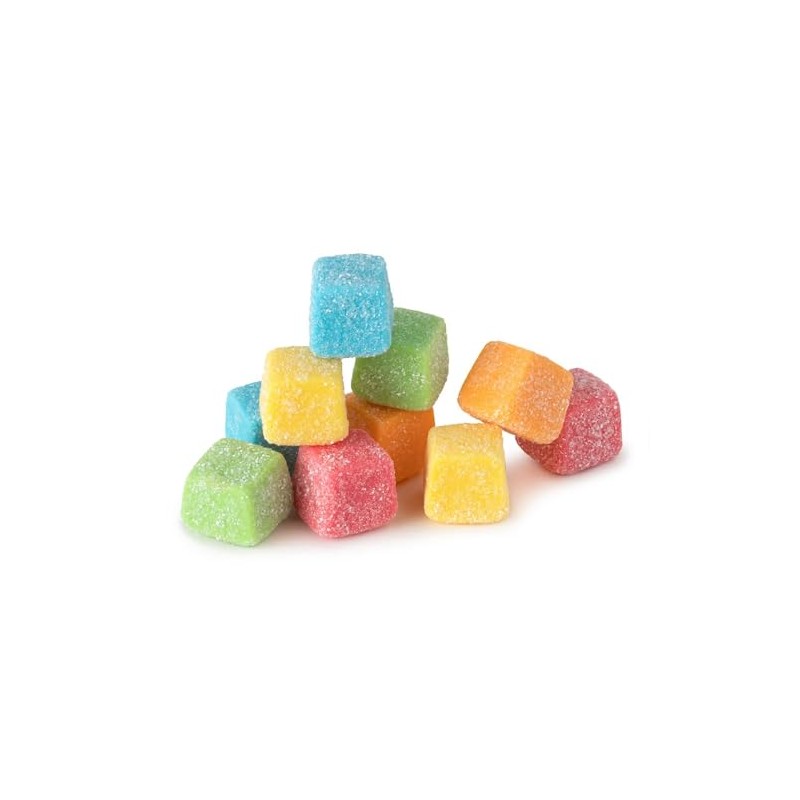 Bayside Candy Sour Gummy Cubes – Bite-Sized Sour Sugar-Coated Fruit