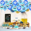 HOWAF 24Pcs Fathers Day Balloons Decorations, Blue Happy Father's Day