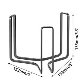 Bowl Plate Holder, Kitchen Countertop Organizer, Bowl Holders Organizer Fit for 6.5 Inches Diameters Bowl, Bowl Organizer 4 Pack for Kitchen Drawer, Countertop, Cabinet, Shelf, Cupboard(Black）