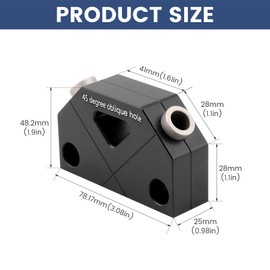 Tookie 24pcs 9.5mm Drill Bit Punch Guide Home Self Centering Dowel Jig Kit with Wrench(as Shown)