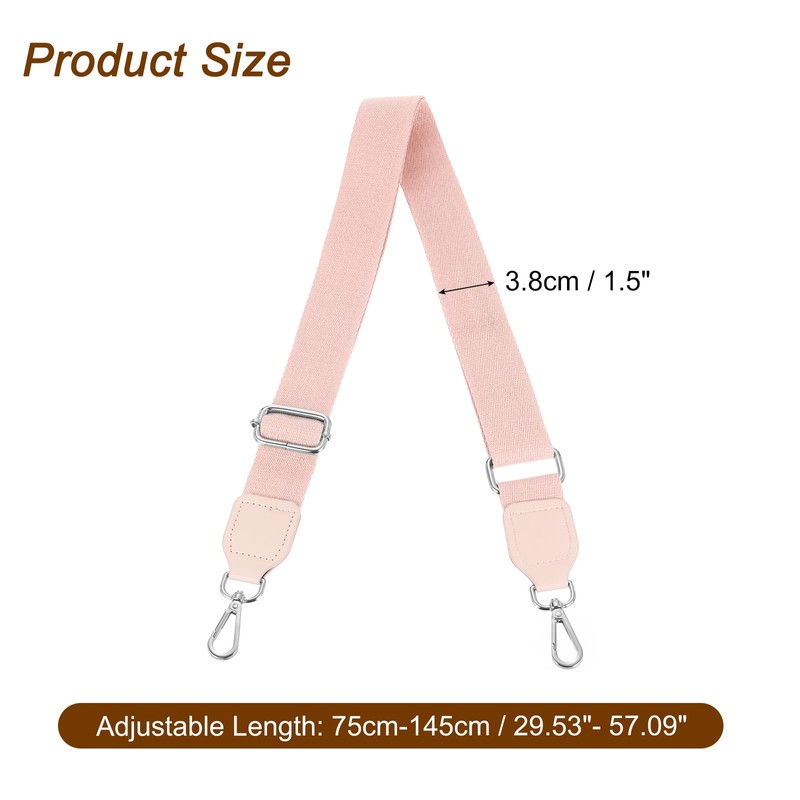 sourcing map Wide Shoulder Strap, 3.8cm Adjustable Purse Strap Replacement