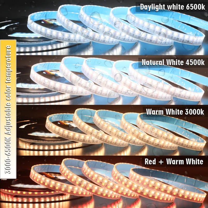 SuperlightingLED Brightest RGB CCT LED Strip Lights Outdoor Waterproof IP67