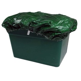 BOXHAT - BLUE or GREEN - (1-3 Pack) Recycling Box Cover - Laminated WATERPROOF Kerbside Recycling Lid - Elastic Sealed & Tie (Green, 1 Pack)