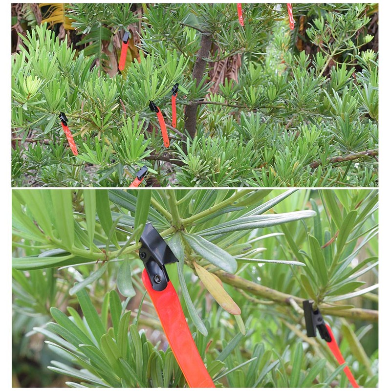 Hunting Accessories Reflective Trail Markers with Clips for Night-n-Day (Pack