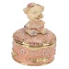 Pig Hinged Jewelry Box Hollow Design Cute Appearance Hand Painted