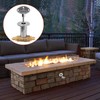 EXCELFU Fire Pit Installation Kit with 1/2" Chrome Key Valve,