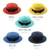 CLARAH gh170312201 Kids Straw Hat, Girls, Hat, Ribbon, Folding, Includes