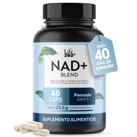 LIFE 360 NAD (Nicotinamida Adenina Dinucleótido)  40 cápsulas  590mg                                                                                  