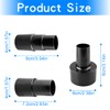 GLADFRESIT Dust Extractor Hose Adaptor, 3PCS Vacuum Hose Adapter Accessories