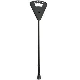 Black Flipstick Straight Adjustable Seat Cane