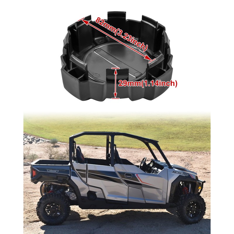 POKIAUTO Wheel Hub Caps for Polaris General 1000/4 1000 2016-2021,