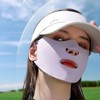 Breathable Mouth-Open Outdoor Golf Cooling Face Mask White 3ea