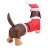 Inflatable Weiner Dog 1.5 Meters Illuminated Polyester Fiber Blow Up