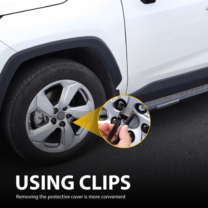 21 PCS Car Hub Protective Cap, 0.75"/19mm Plastic Nylon Anti-Rust