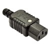 IEC AC Power Connector, Black
