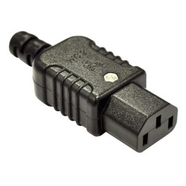 IEC AC Power Connector, Black