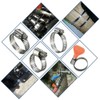 EVEREON All 300 Grade Stainless Steel High Torque Hose Clamp,