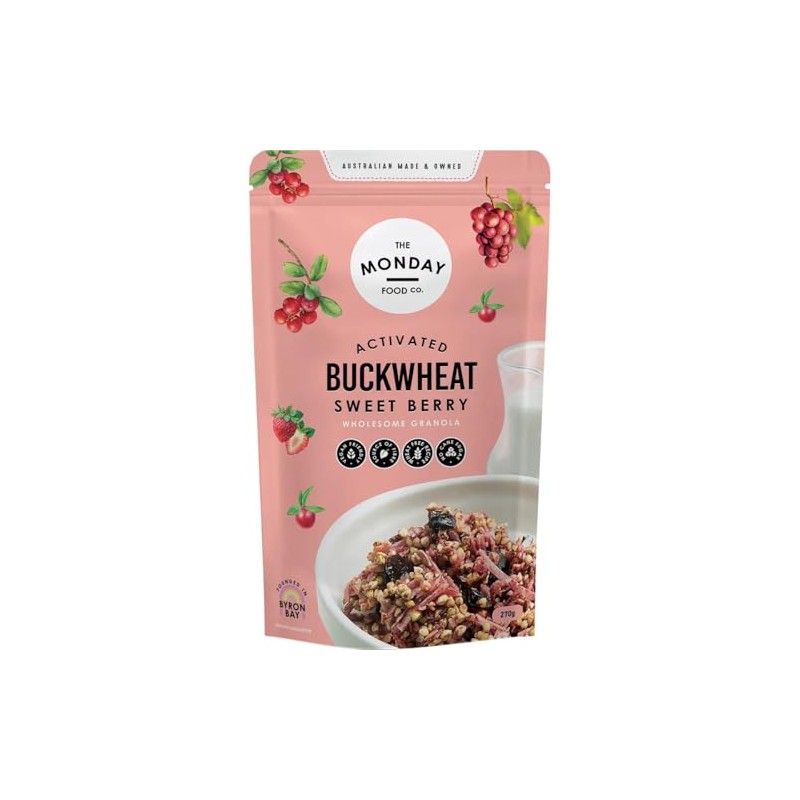The Monday Food Co. Activated Buckwheat Granola Sweet Berry 270g