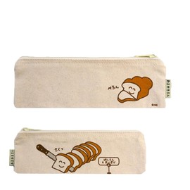 Surreal and Cute! Oekaki PENCASE Pencil Case, Slim Pouch, Flat Pouch, Pen Pouch, Small Item, Pencil Case, Cosmetic Pouch, Okutani Corporation, beige, Casual