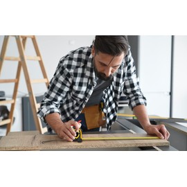 MONZANA® Tape Measure 3 m Roll Meter Sliding End Hook Tape Measure Car Roll System with Lock & Belt Clip Transport Tape