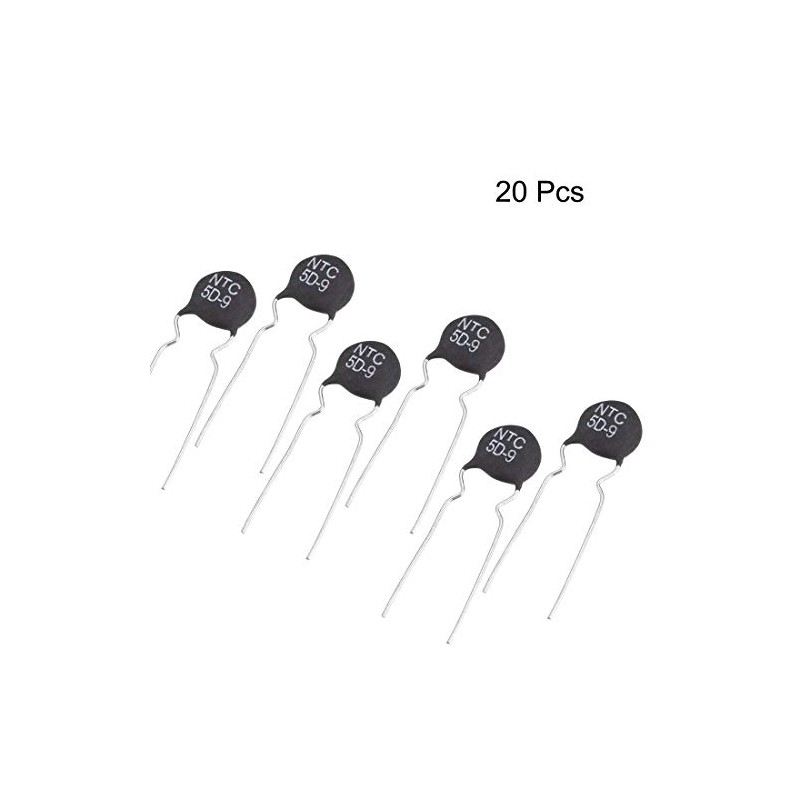 uxcell NTC Thermistor Resistors 5D-9 3A 5 Ohm Inrush Current