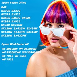 ESMONLINE Set of 5 Multipack Compatible Printer Cartridges to Replace Epson T129 E129 Suitable for Workforce WF-7015 WF-7525 Stylus Office SX420W SX425W SX435W SX440W SX525W Tylus Office BX625 BX925