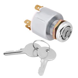 12V Ignition Switch, Universal Engine Start Switch Ignition Control Switch 4 Position ON Off Switch with Keys
