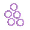 5pcs Baby Soft Silicone Teething Ring Toy Infant Safe Elastic