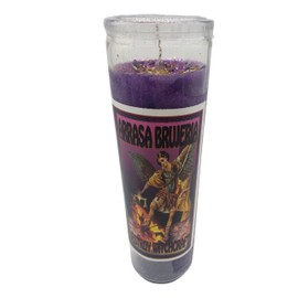 Generic Destroy Witchcraft Candle Arrasa Brujeria Veladora Preparada, Purple
