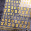 8PCS Money Dollar Nail Art Stickers Metallic Nail Decals 3D