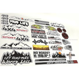 Own The Ave Inc. 15 Random Off Road Mountains 4x4 Lifted Truck Pick Up Vinyl Decal Sticker Pack