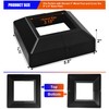 Aluminum Split Post Base Cover fit 3" Post, Decorative Square