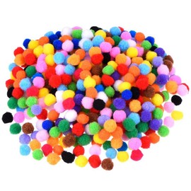 200 pompones a granel multicolores 1 Inch bolas de pompones artesanales juguetes de pompones DIY pompones para artes y manualidades
