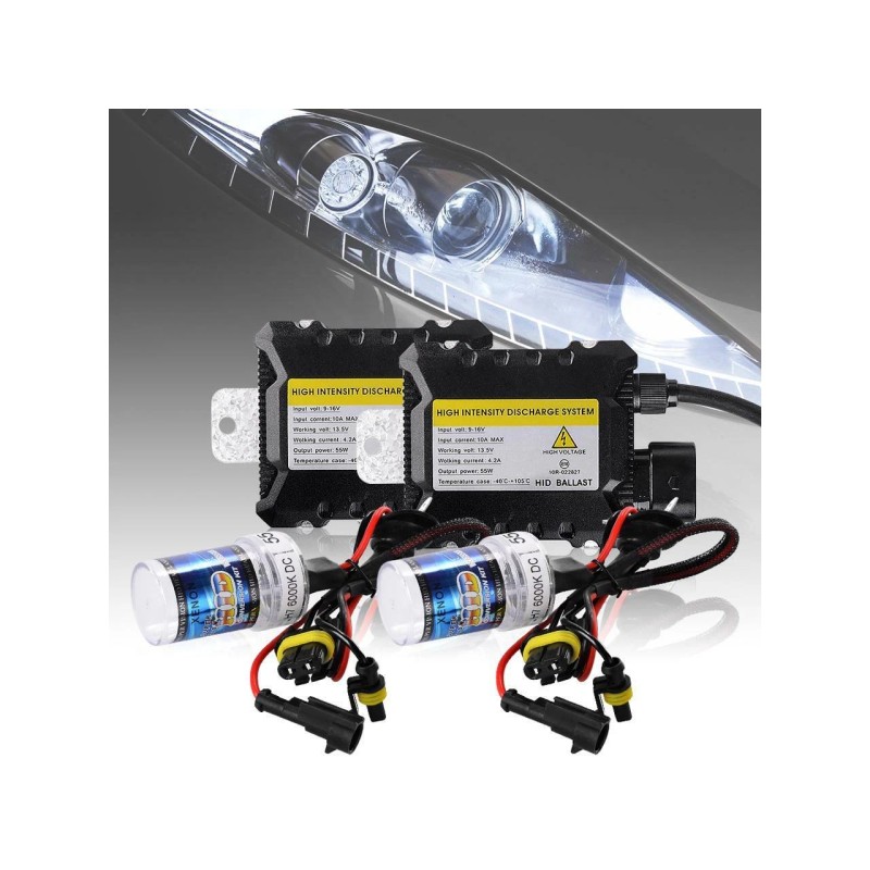 Xenon HID 55W HID Xenon Light Headlight Lamp Conversion Kit