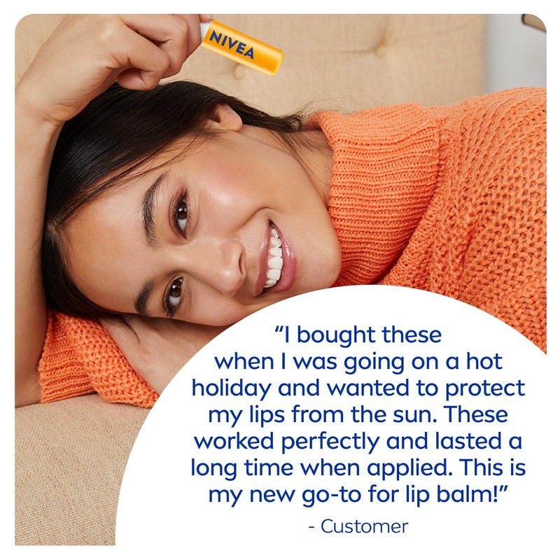 NIVEA Sun Caring Lip Balm Sticks with SPF 30, Duo