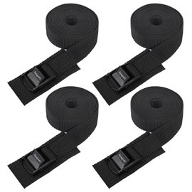 Ayaport Lashing Straps Car Roof Rack Straps Cam Buckle Tie Down Strap for Kayak, SUP, Canoe, Surfboard Packing Black 4 Pack