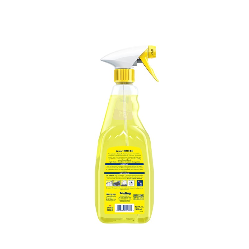 Durgol Kitchen Cleaner and Descaler, 16.9 oz, Yellow